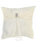 Ivory Crinkled Satin Ring Bearer Pillow