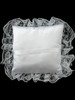 Ivory Lace Trim Square Ring Bearer Pillow Ivory Lace Trim Square Ring Bearer Pillow
