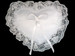 White Heart Shape Ring Bearer Pillow White Heart Shape Ring Bearer Pillow
