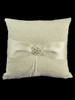 Ivory Lace Ring Pillow w/ Satin Bow & Pearls Ivory Lace Ring Pillow w/ Satin Bow & Pearls