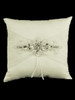 Ivory Jeweled Motif Ring Pillow