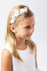 Tip Top Kids 195 White Floral Headband Tip Top Kids 195 White Floral Headband