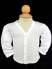 Will'beth Infant Boys White V-Style Sweater Will'beth Infant Boys White V-Style Sweater