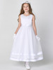 Swea Pea and Lilli SP717 Pearl Neckline with Glitter Tulle Skirt Swea Pea and Lilli SP717 Pearl Neckline with Glitter Tulle Skirt
