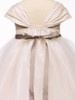 Ivory Silk and Tulle Dress w/ Satin Sash