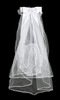 Swea Pea and Lilli 24" Guadalupe Veil with Corded Flowers and Bead Accents Swea Pea and Lilli 24" Guadalupe Veil with Corded Flowers and Bead Accents