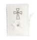 SB2110 Diamond Cross and Flower Baptism Candle Gift Set - SPANISH