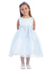 Blossom Blue Satin Bodice Top with Organza Skirt Blossom Blue Satin Bodice Top with Organza Skirt
