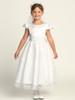 Swea Pea & Lilli SP213 Satin & Embroidered Tulle w/ Sequins Swea Pea & Lilli SP213 Satin & Embroidered Tulle w/ Sequins