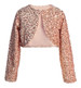 Swea Pea & Lilli Blush Velvet Sequin Bolero