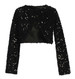 Swea Pea & Lilli Black Velvet Sequin Bolero