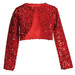 Swea Pea & Lilli Red Velvet Sequin Bolero
