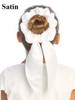 Swea Pea & Lilli LSP92 White Satin Hair Scrunchies w/ Bow