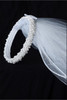 Kids Dream Off White Bun Veil w/ Pearls