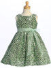 Blossom Sage Velvet Sequins Dress