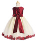 Burgundy Shantung Bodice w/ Tulle Skirt - Rachel