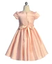 Just Kids Blush Satin Dress w/ Removable 3D Flower Belt