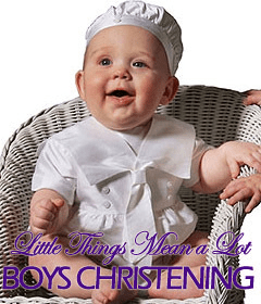 Boys Christening - Little Things Mean a Lot