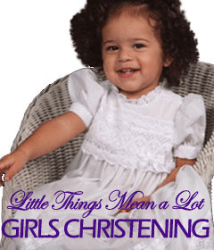 Girls Christening - Little Things Mean a Lot