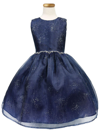 blue dress for baby girl Navy Blue Gown With Stars  Dreamydresshouse