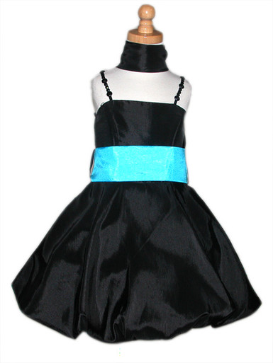 Black Bubble Dress W/ Bead Shoulder Straps (Lilac / 14) | Pink Princess Black Bubble Dress W/ Bead Shoulder Straps (Lilac / 14) | Pink Princess