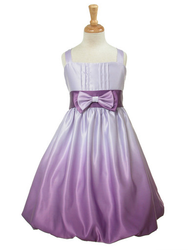 Purple Satin Ombre Bow Tie Dress - Size: L (18M) | Pink Princess