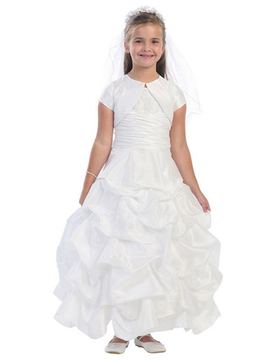 white dress pick up Strapless Pick-up Skirt Ivory Wedding Ball Gown please add $25.00 White Pick-Up Style Full Length