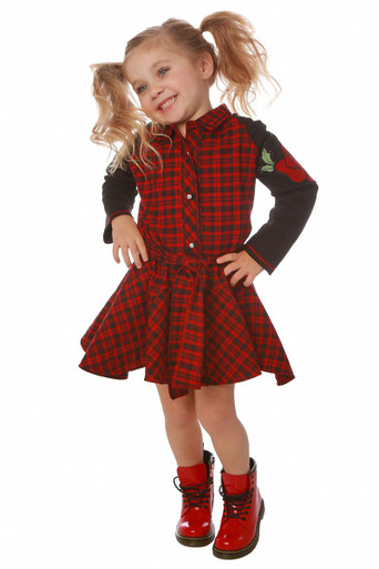 black and red plaid dress Enchant