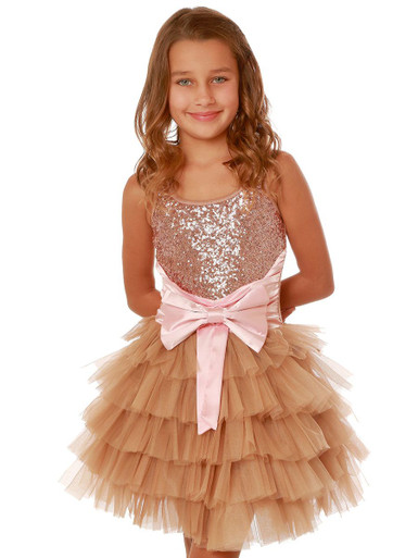 green emerald velvet dress high low sequin girls pageant dress with train – La Novale Atelier main image 0