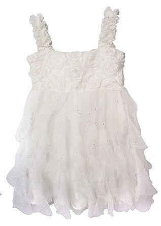 white dress pink flowers White Multi Floral Lace Midi Dress - All Dresses