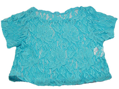 Turquoise Lace Bra Top - Pink Princess