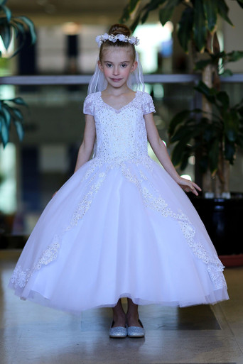 Angels Garment DR-2313 Communion Ballgown - Pink Princess