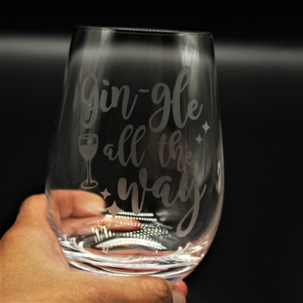 Stemless Wine Tumbler - Gin-gle all the way