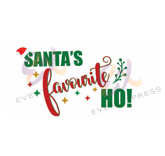 Santa's Favourite Ho XL Prop Sign