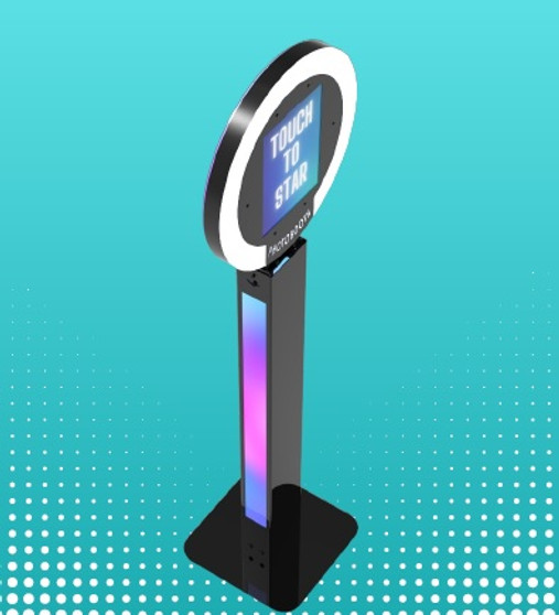 iPad Ring Light Booth with Printer Stand