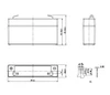 Leoch LP1.2-6 Battery - 6 Volt 1.2 Amp Hour AGM - .187" Terminals