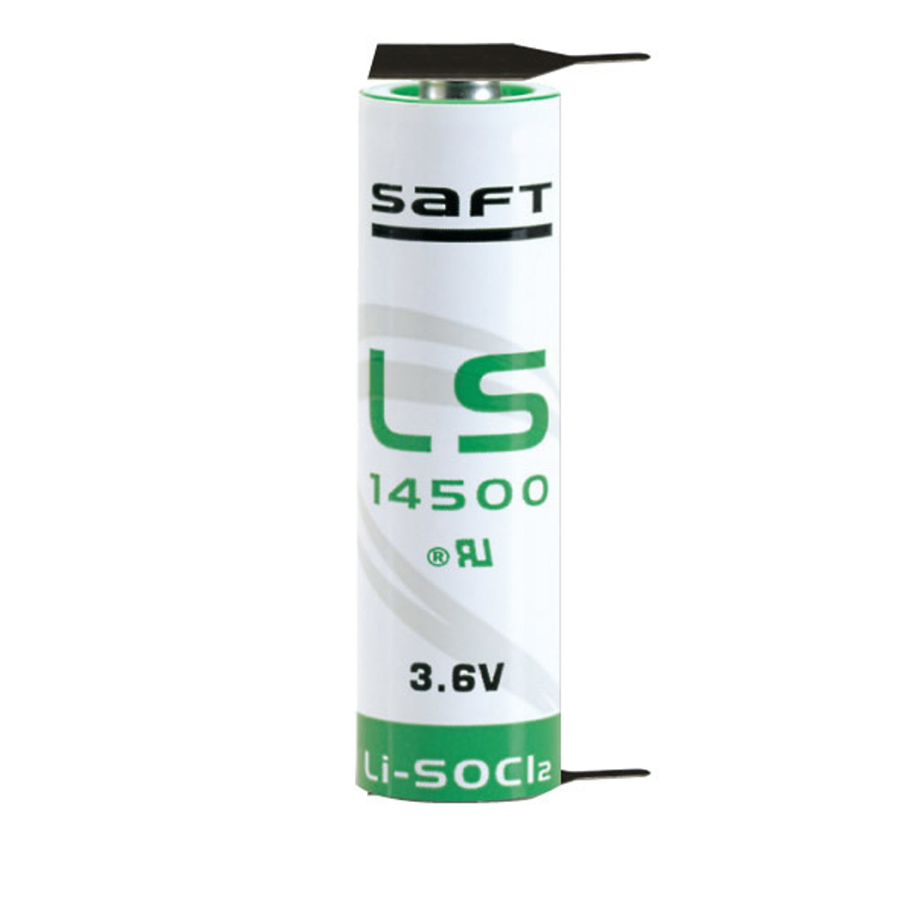 Saft LS14500-2PF Battery - 3.6V Lithium AA 2 Pins (1+ / 1-)