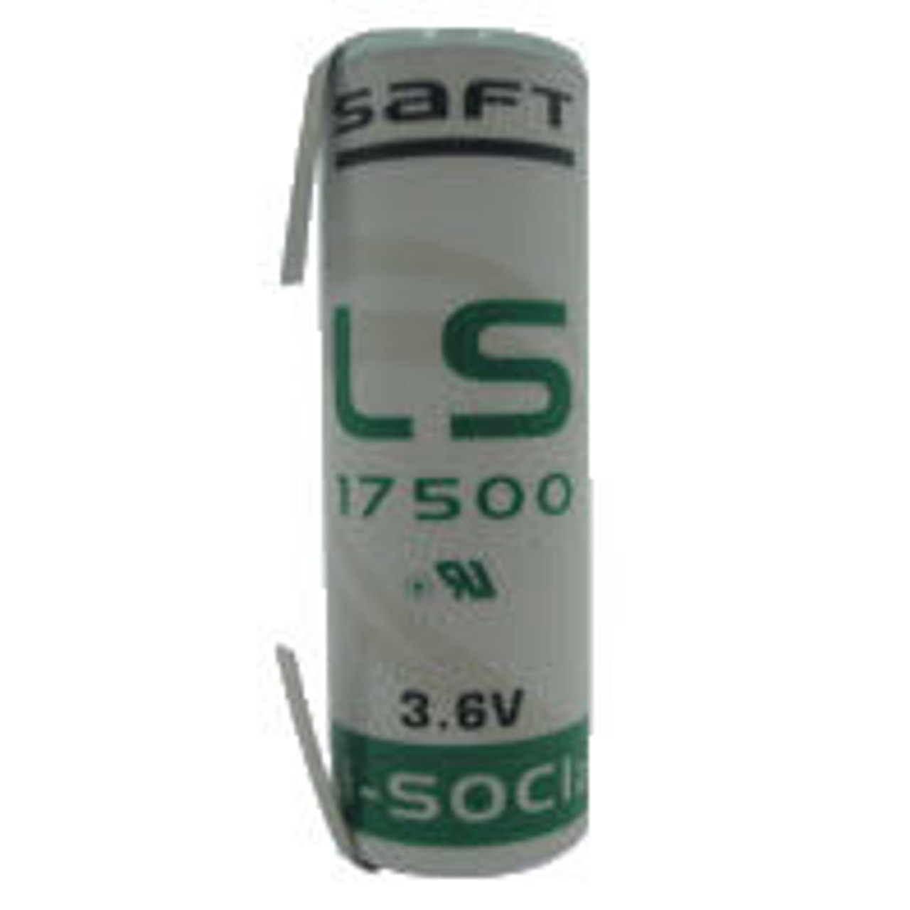 Saft LS17500-STS Battery - 3.6V Lithium A Cell with Solder Tabs