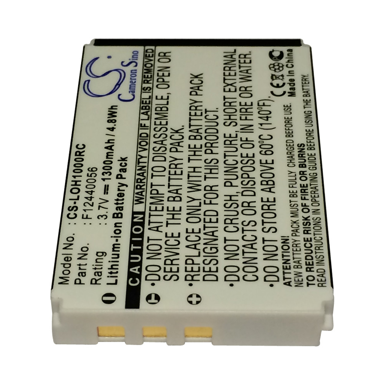Logitech Harmony F12440056 Remote Control Battery