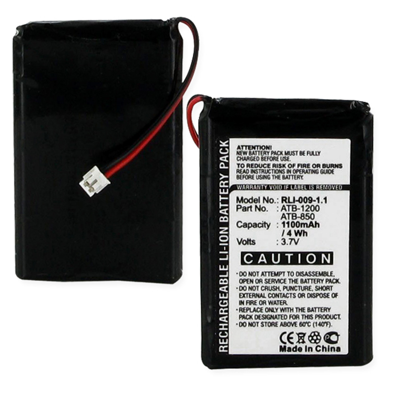 RTI ATB-850 Battery Replacement for Remote Control