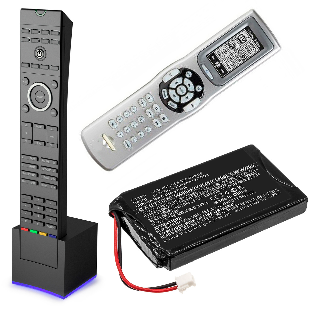 RTI ATB-950-SANUF Remote Control Battery