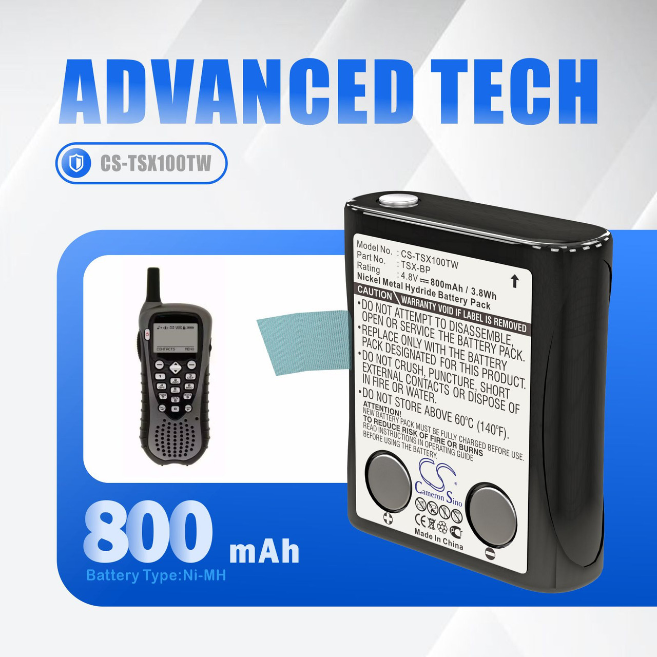 TriSquare TSX100 Battery