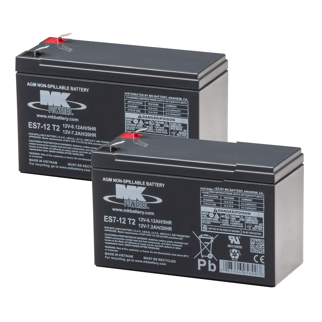 APC Back-UPS RS BR900 Battery - 12 Volt 7.0 Ah