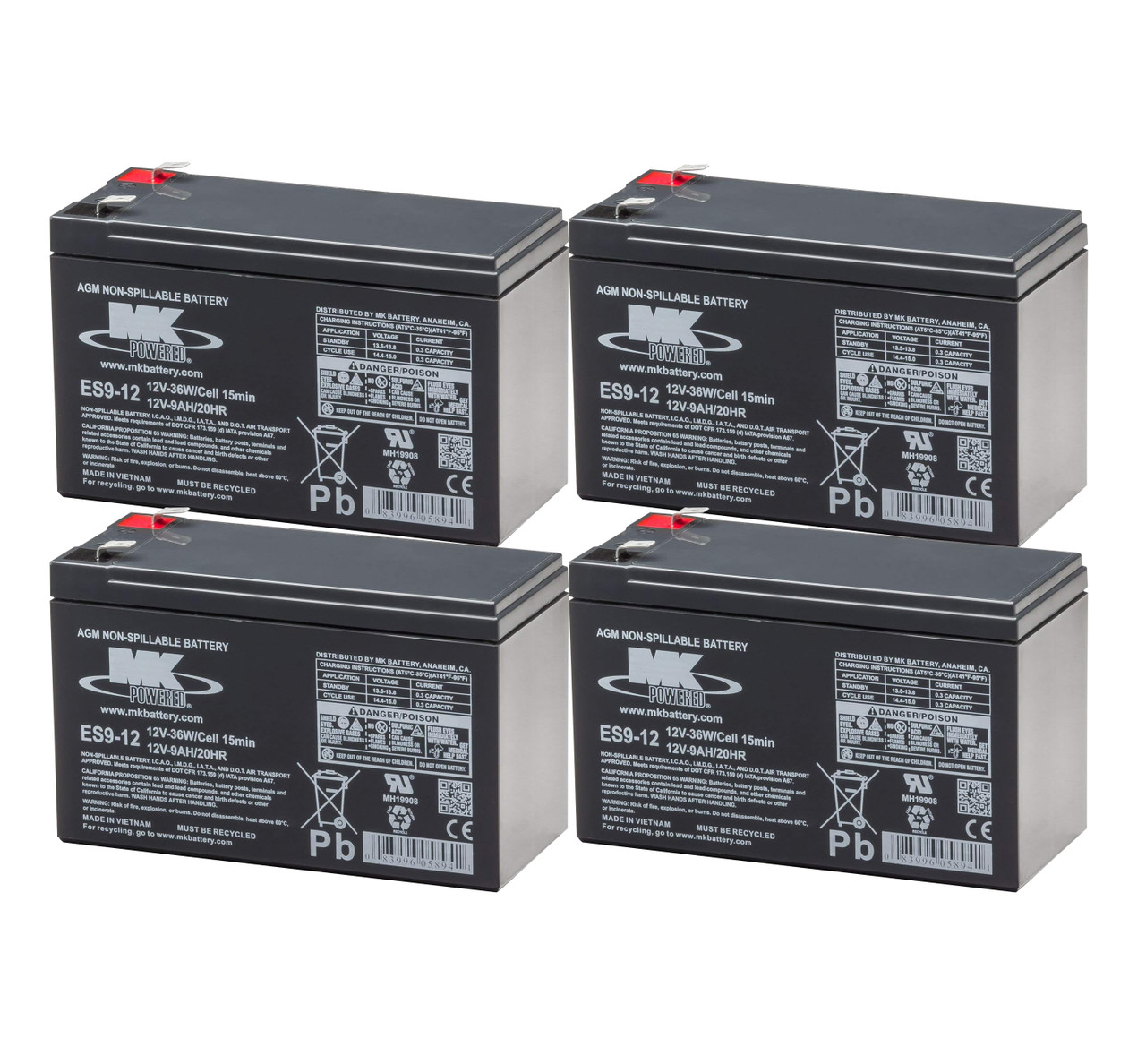 APC Smart-UPS SMT1000RM2U Backup Battery (9 Amp Hour)