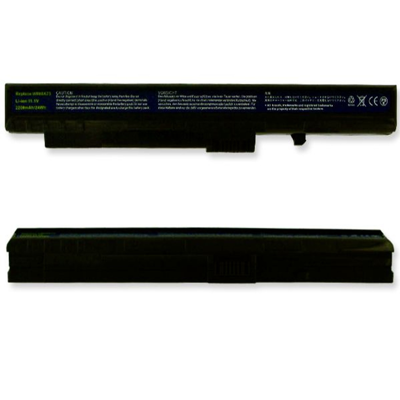 Acer LC.BTP00.043, UM08A31, UM08A51, UM08A52, UM08A72, UM08A73, UM08A31, UM08A73 Laptop Battery - 11.1V 2200mAh 24WH 3 Cell Li-Ion Notebook Replacement