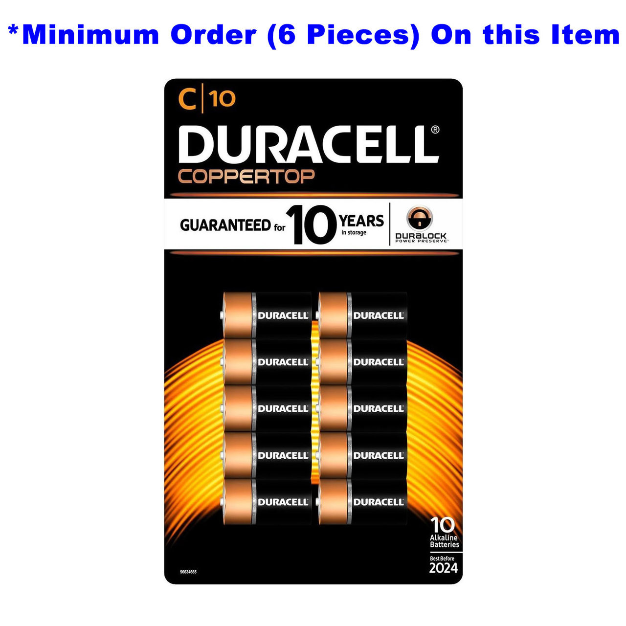 Duracell Coppertop C Batteries - Alkaline 10 Pack - MN1400