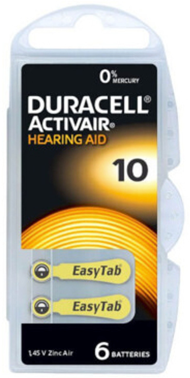 Duracell Size 10 Hearing Aid Batteries (60 Pack) Duracell Size 10 Hearing Aid Batteries (60 Pack)