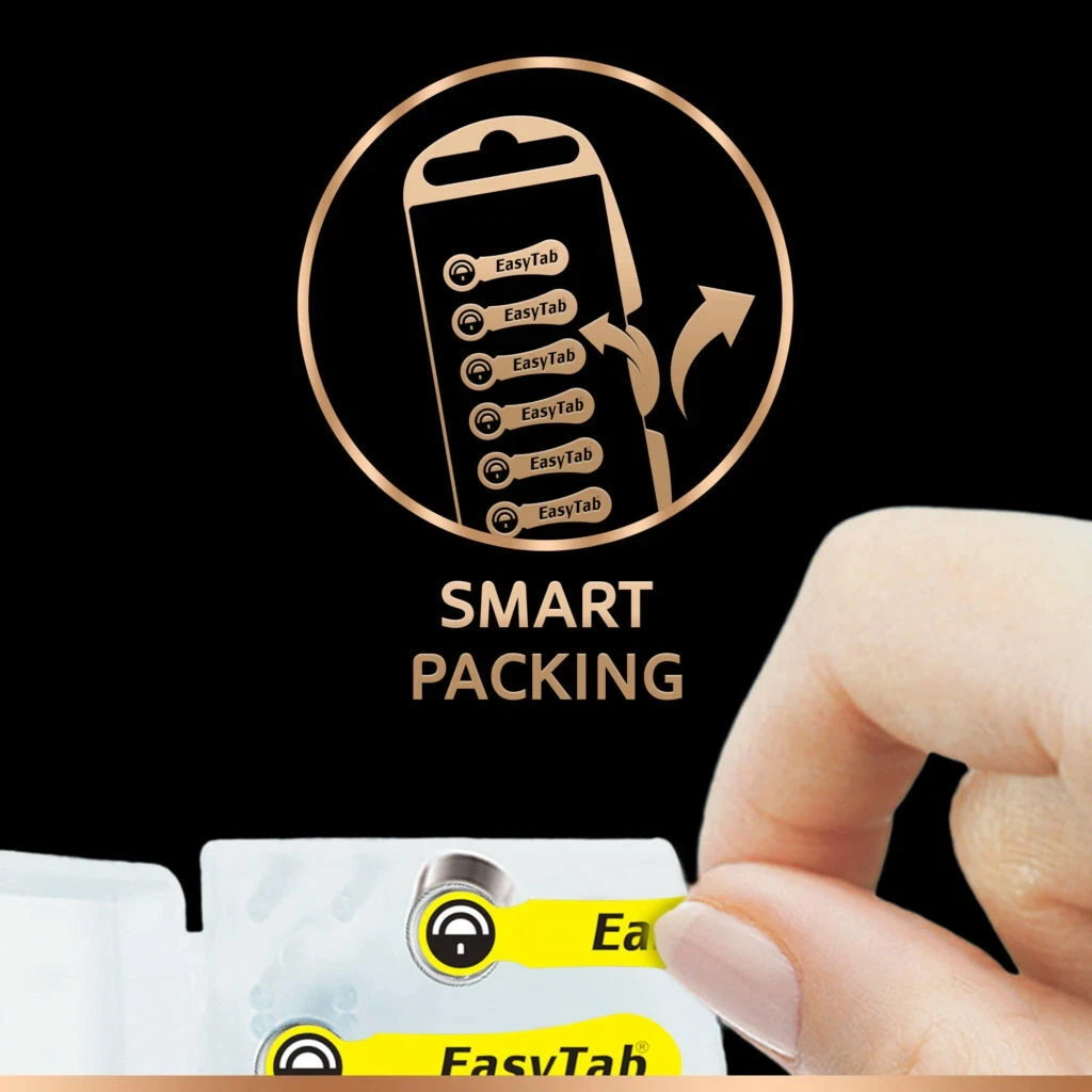 Duracell Size 10 Hearing Aid Batteries (60 Pack) Easy Tab - OEM Original