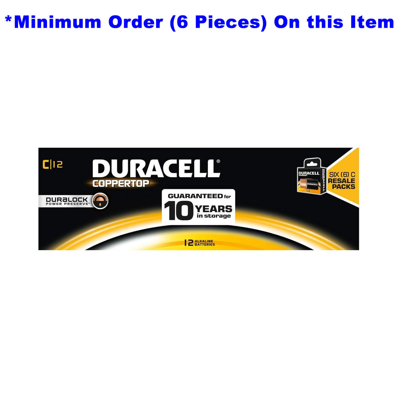 Duracell Coppertop C Batteries - Alkaline Resale 12 Pack - MN1400