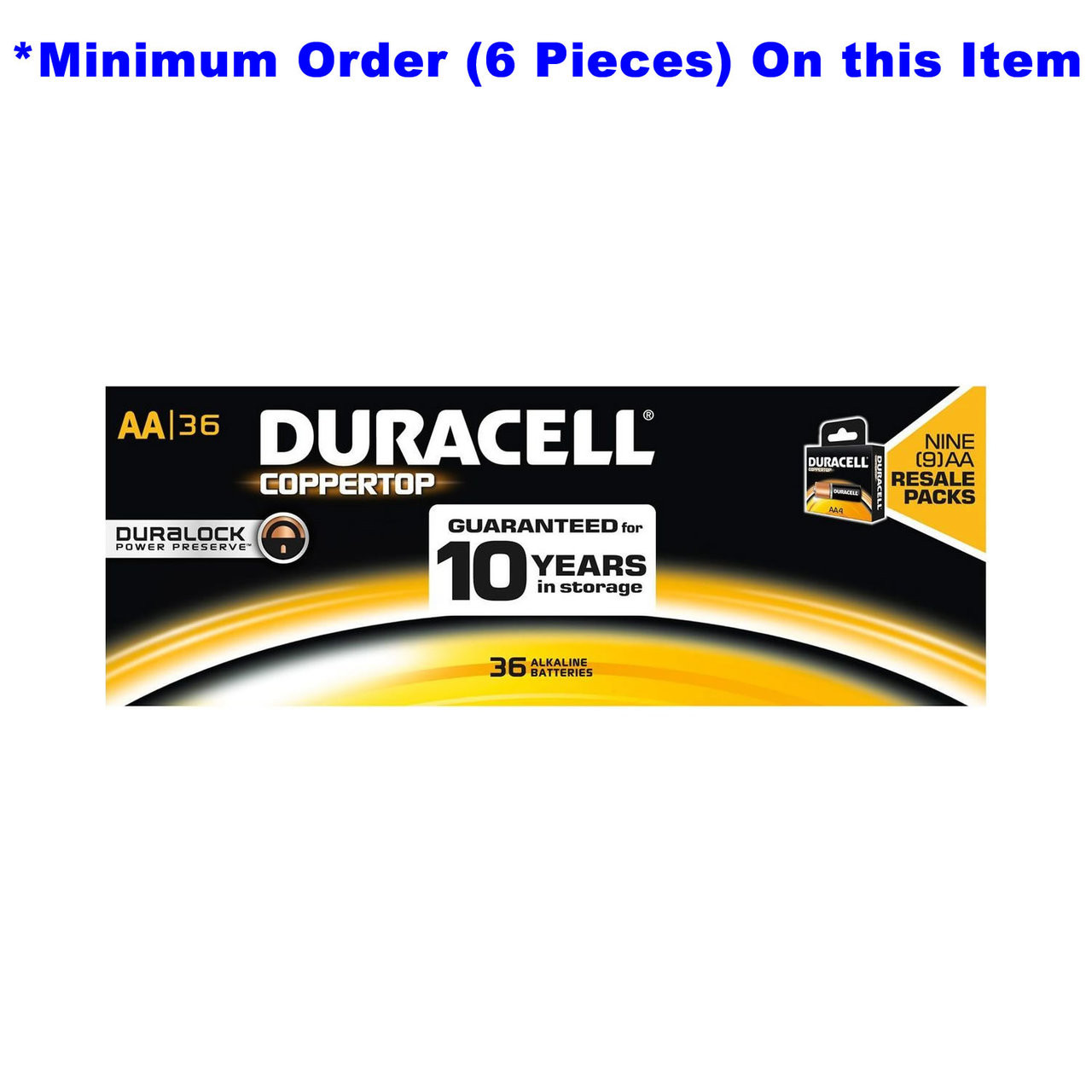 Duracell Coppertop AA Batteries - Alkaline Resale 36 Pack - MN1500